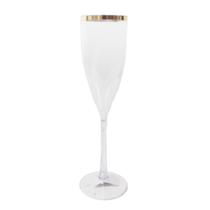 Taca Champagne Transp C/borda Dour 180ml